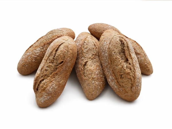 Afbakbroodjes bruine pistolets