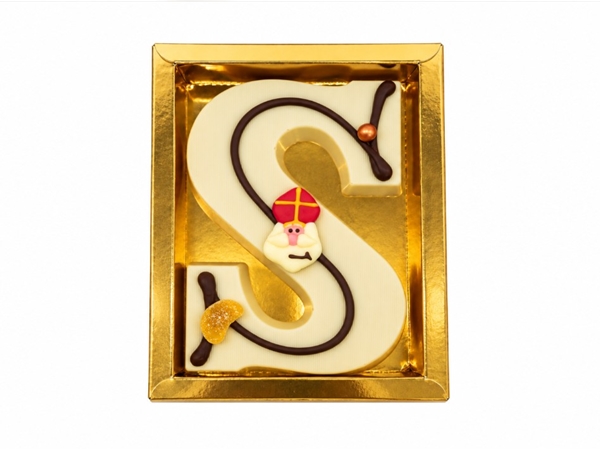 Chocoladeletter wit