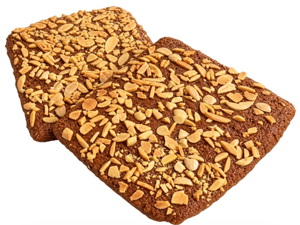 Dikke speculaasplak met amandelen