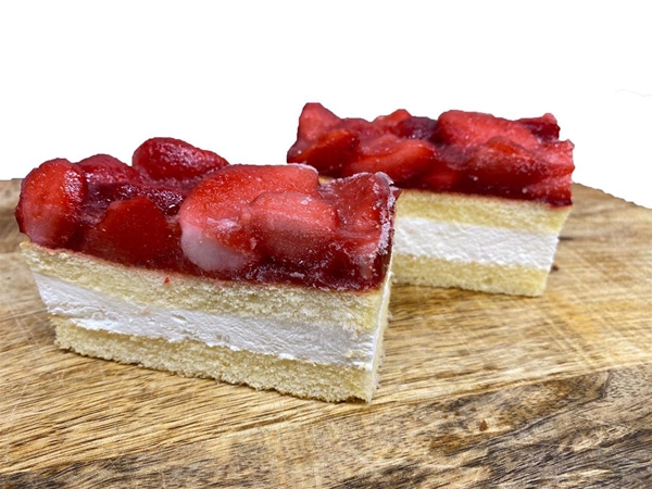 Gluten en lactosevrij aardbeigebak 2 st.